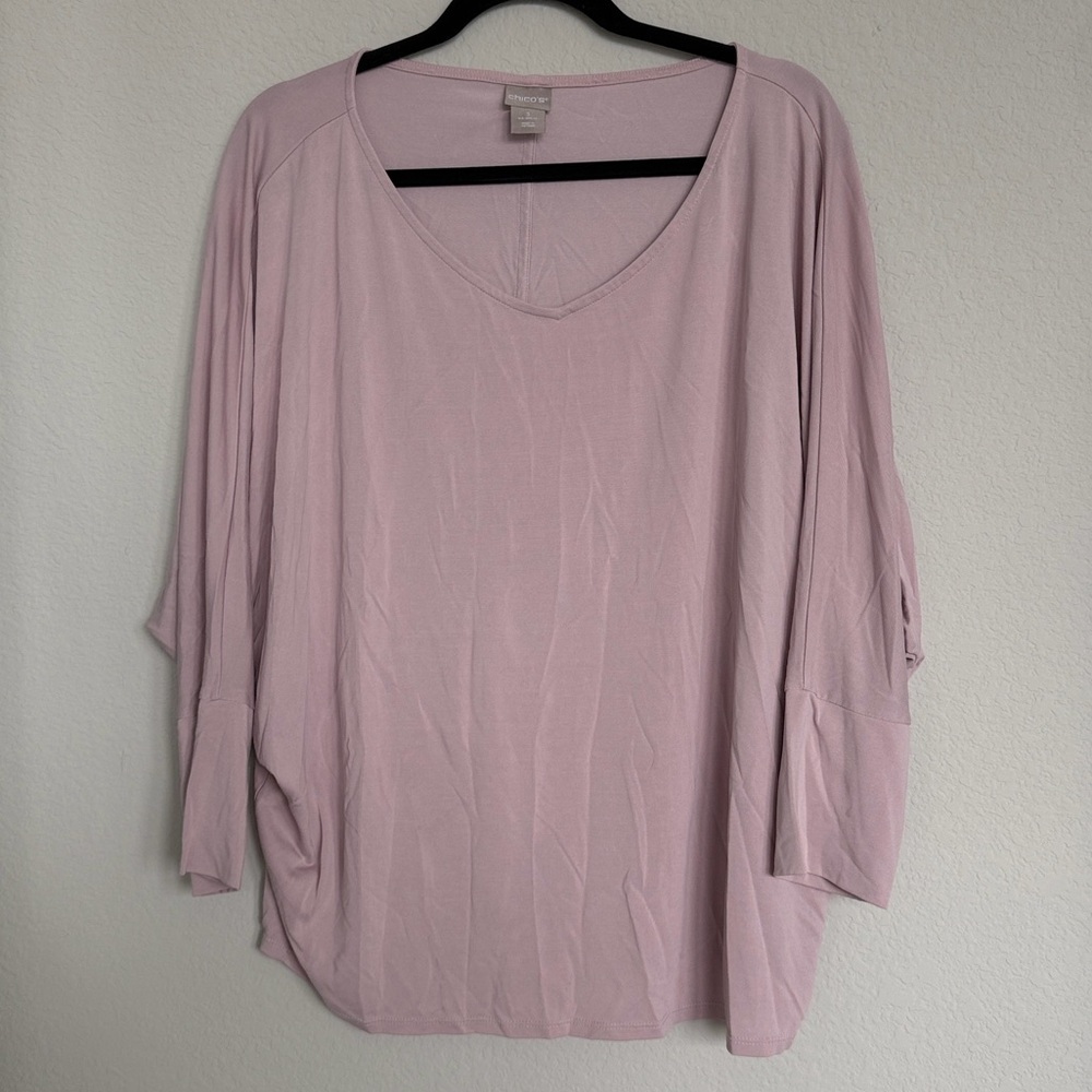 Chicos Pink oversized top